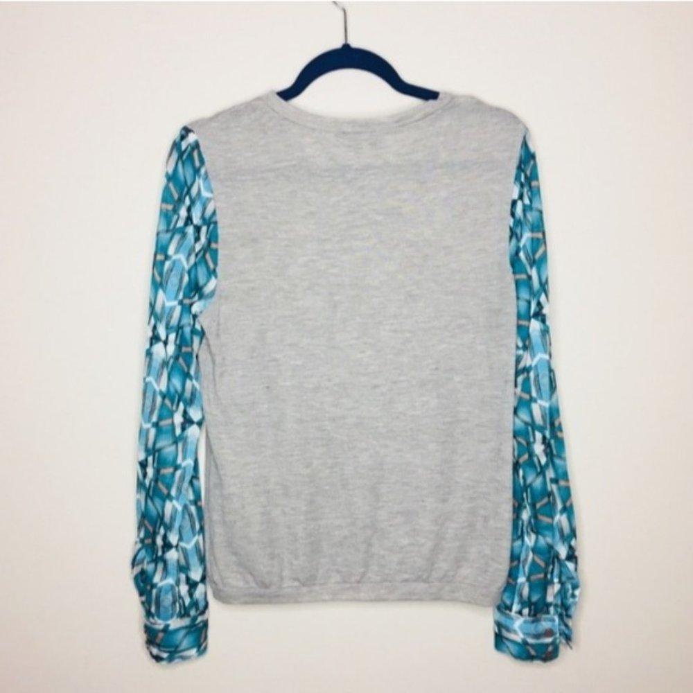 Wayf | Baseball Tee Patterned Sheer Sleeves - image 4